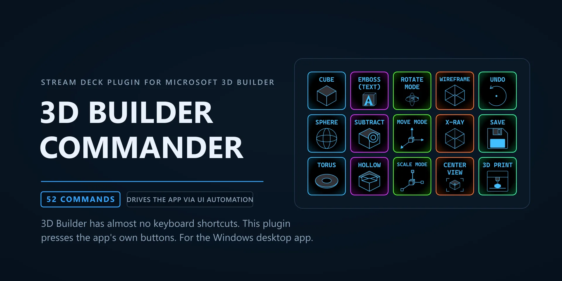 3D Builder Commander
